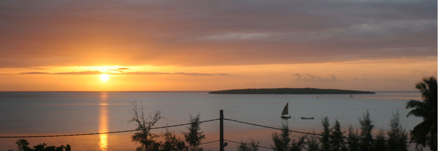 Lever de soleil sur l'île aux Aigrettes