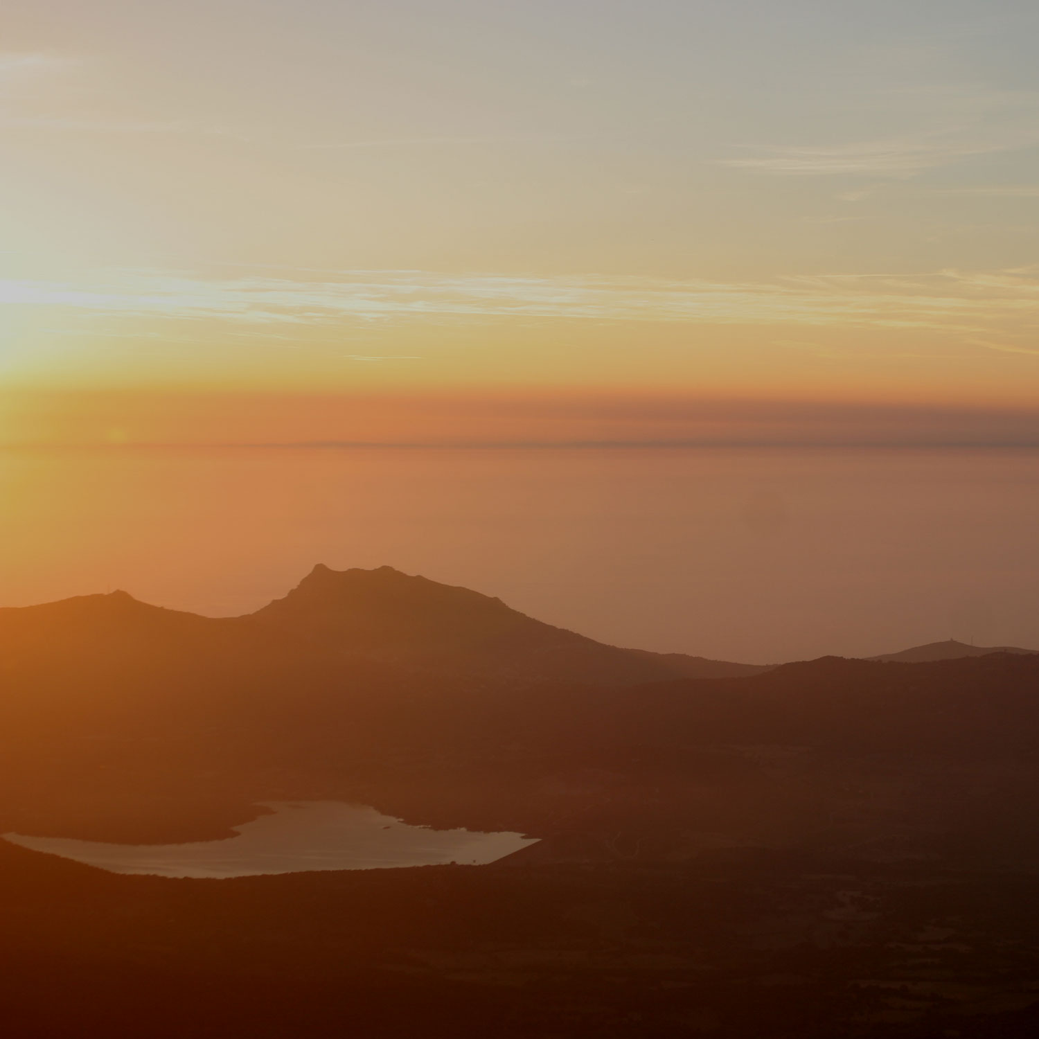 Vue sur la retenue de Codole et le Monte Sant’Angelo